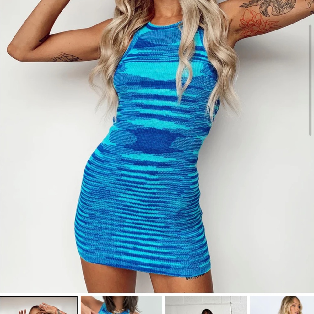 PRINCESS POLLY ELISH MINI DRESS BLUE